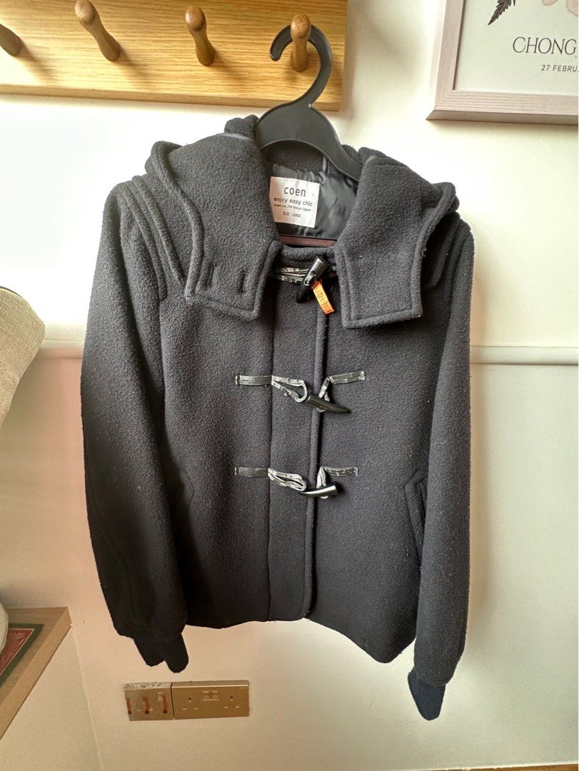 Unisex navy duffle coat Women s Fashion Coats Jackets and