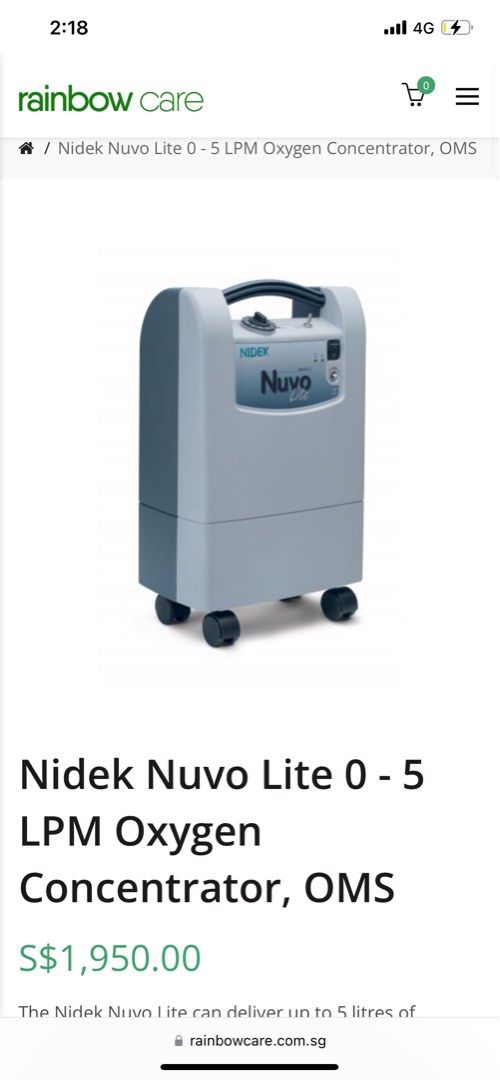 Used Oxygen Concentrator, Health & Nutrition, Medical Supplies & Tools ...