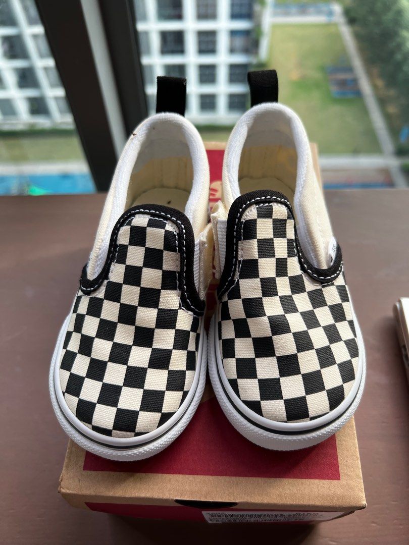 Vans slip on checkerboard kids