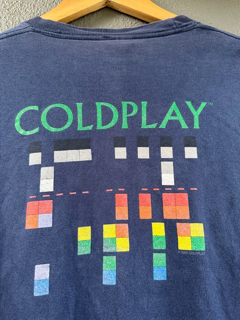 Vintage Coldplay band tour 2005, Men's Fashion, Tops & Sets, Tshirts ...