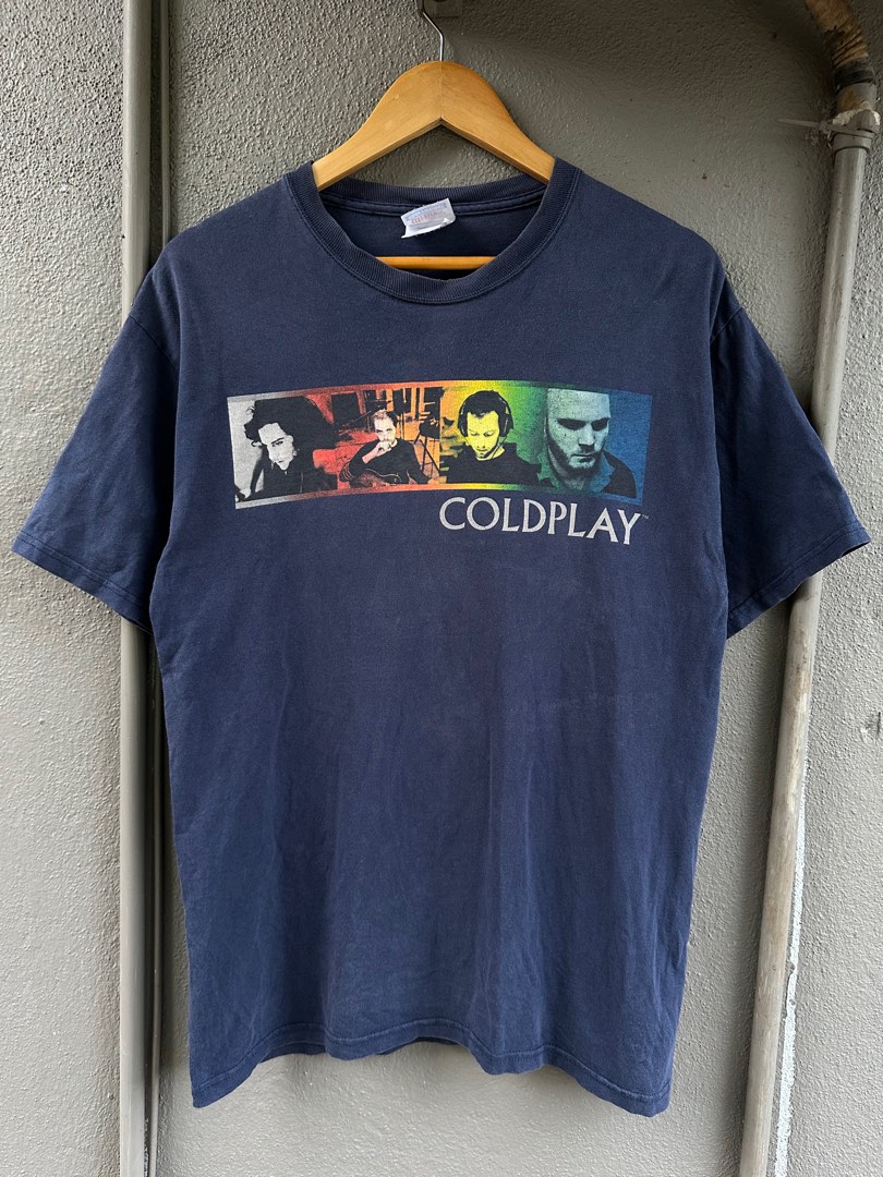 Vintage Coldplay band tour 2005, Men's Fashion, Tops & Sets, Tshirts ...