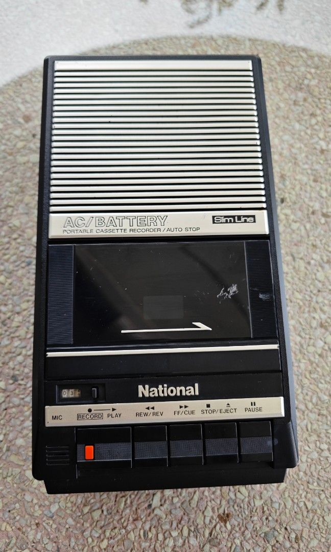 Vintage National Cassette Player, Audio, Portable Music Players on