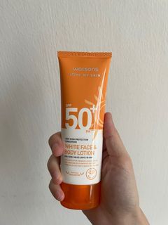 WATSONS Whitening Sunscreen Face & Body Lotion SPF50+ PA++++ 100ml
