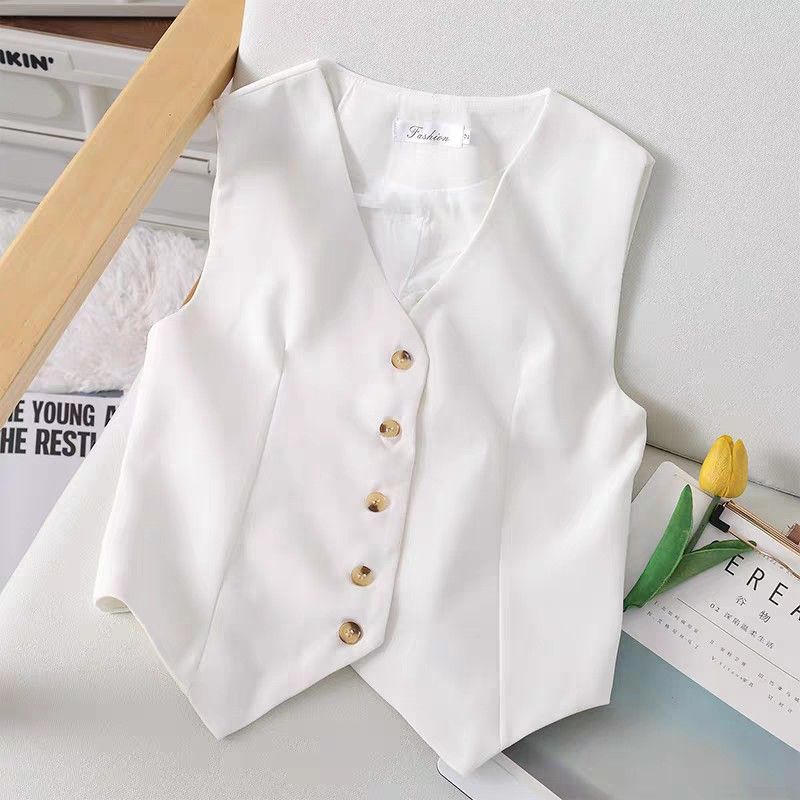 All white cheap vest suit