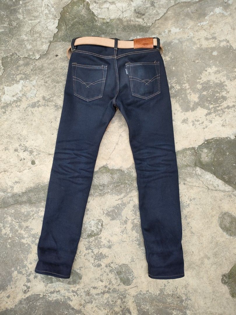 Wingman Denim 22oz Indigo x Indigo Selvedge, Fesyen Pria, Pakaian