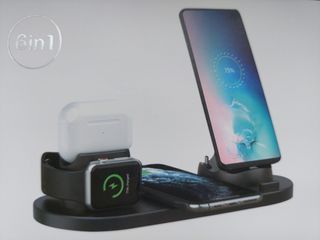 Wireless Charger 6 in 1 for iWatch, iPod, iPhone, Android Phone,  and any device with type C or micro USB