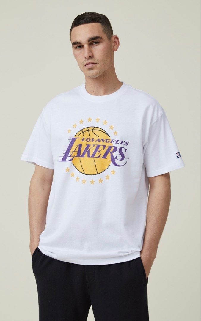 Los Angeles Lakers Nike Men's NBA Max90 T-Shirt in Black, Size: Large | DX9914-010