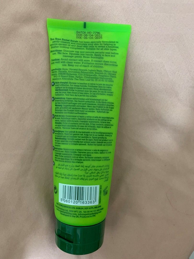 XBC Tea Tree Facial Scrub, Beauty & Personal Care, Face, Face Care on