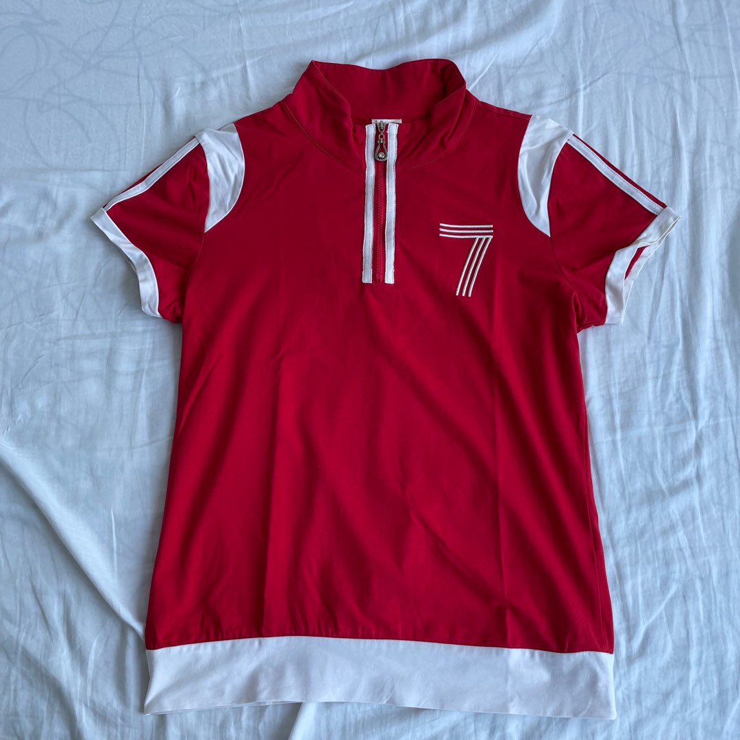 Y2k sporty polo top, Women's Fashion, Tops, Shirts on Carousell