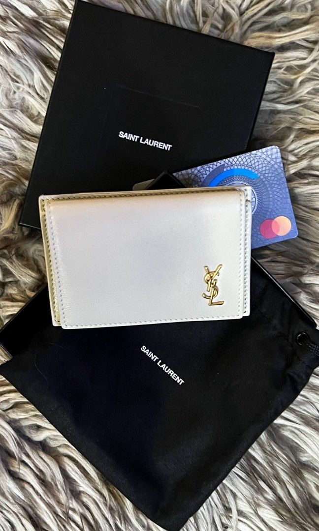 Ysl white card holder clearance