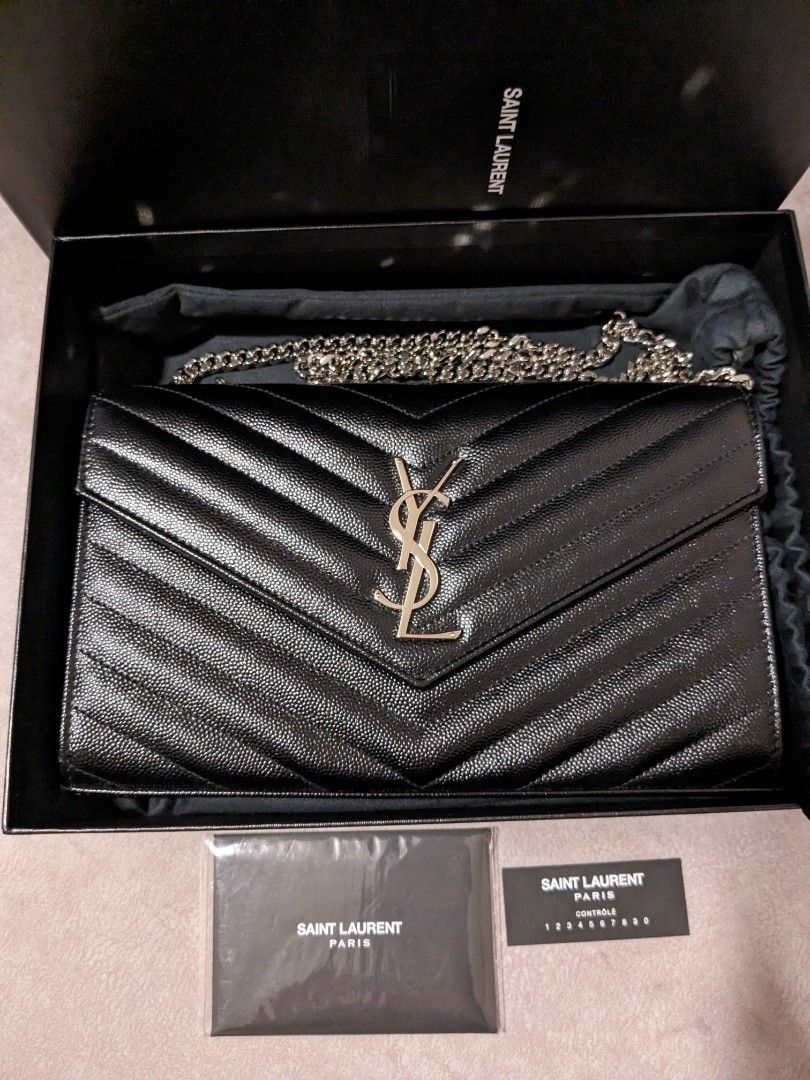 Ysl wallet on chain 7.5 best sale