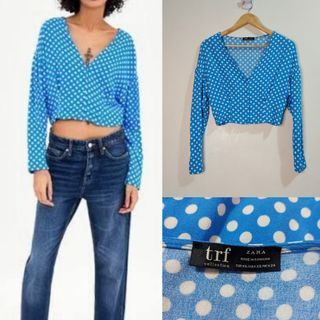 Zara Polka Dot Crop Top