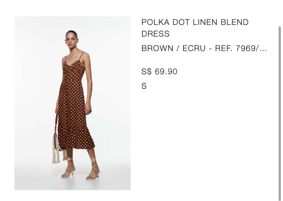 BNWT Zara yellow polka dot dress, Women's Fashion, Dresses & Sets,  Jumpsuits on Carousell