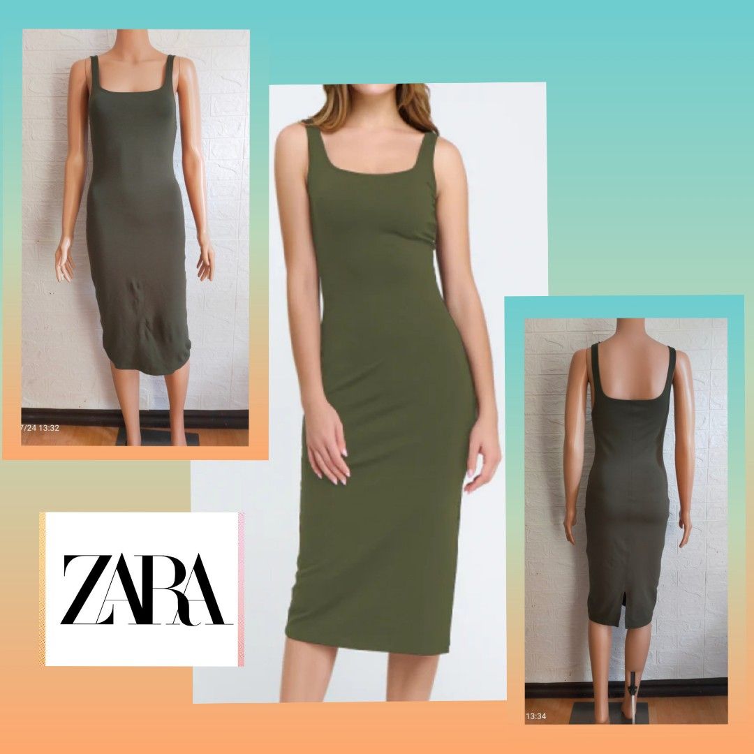 Zara Trafaluc Army Green Bodycon Midi Dress /M, Women's Fashion, Dresses & Sets, Dresses on Carousell Zara Trafaluc Army Green Bodycon Midi Dress /M, Women's Fashion, Dresses & Sets, Dresses on Carousell