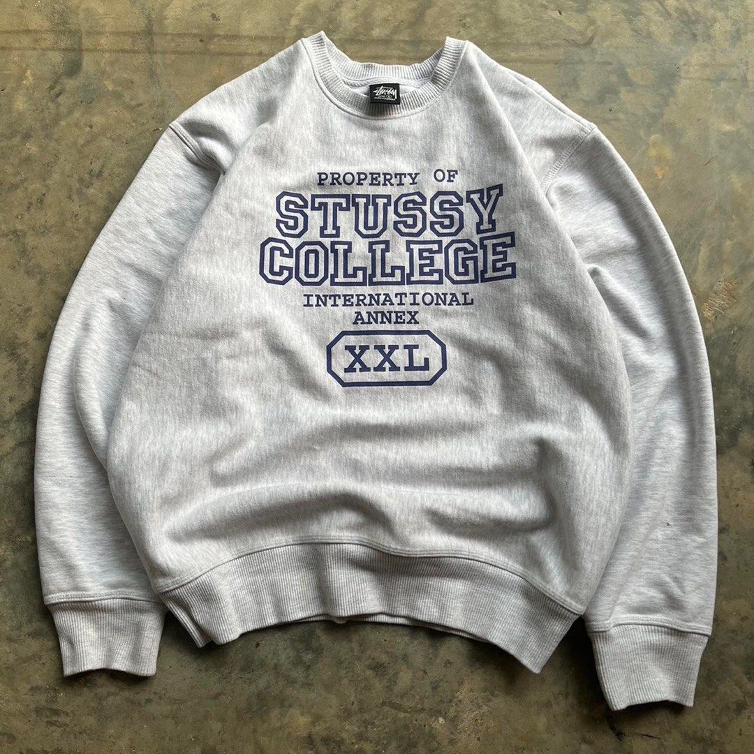 Stussy college sweatshirt clearance