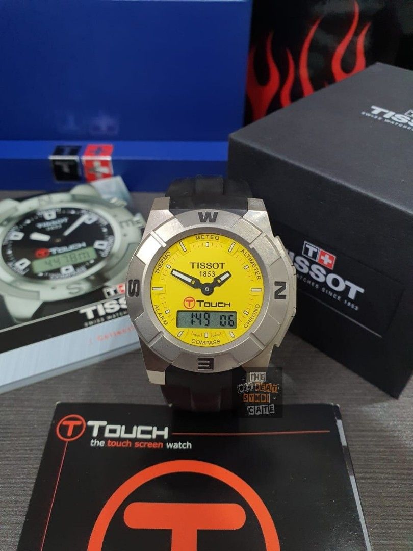 100 Original Pre owned Tissot T Touch Trekking Men s Watch T001