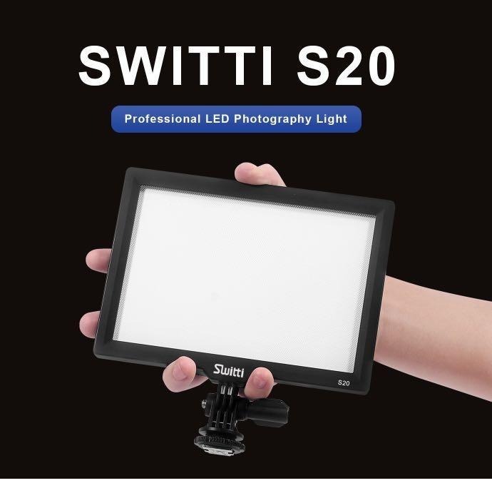 [1287] Switti Professional LED Photography LED Light S20, Photography,  Photography Accessories, Lighting  Studio Equipment on Carousell