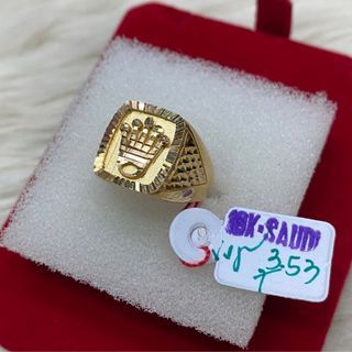18k Saudi Gold Men’s Ring 3.53g