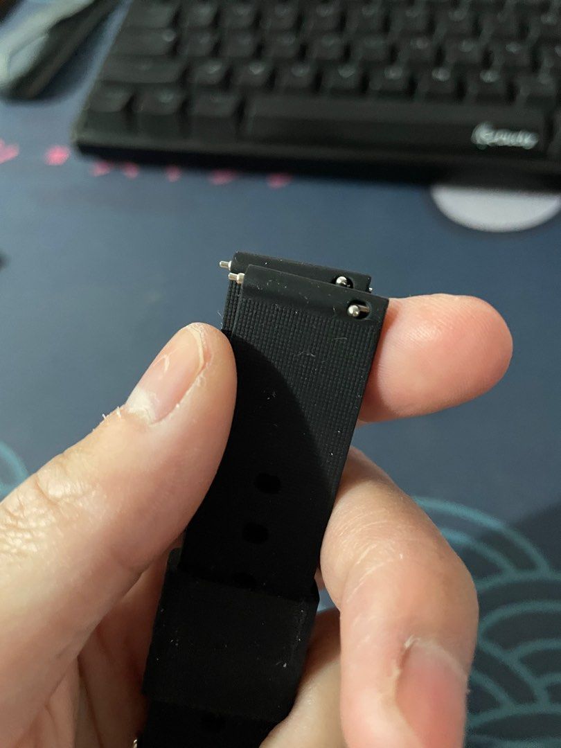 18mm Silicone Watch Strap with Quick Release Men s Fashion