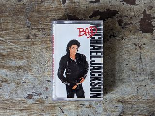 「麥可.傑克森：飆」錄音帶專輯（喜瑪拉雅唱片、1987年、台版正版、Michael Jackson、Bad、Dirty Diana、The Way You Make Me Feel、I Just Can't Stop Loving You）—古物舊貨、懷舊古道具、復古擺飾、早期民藝、錄音帶收藏