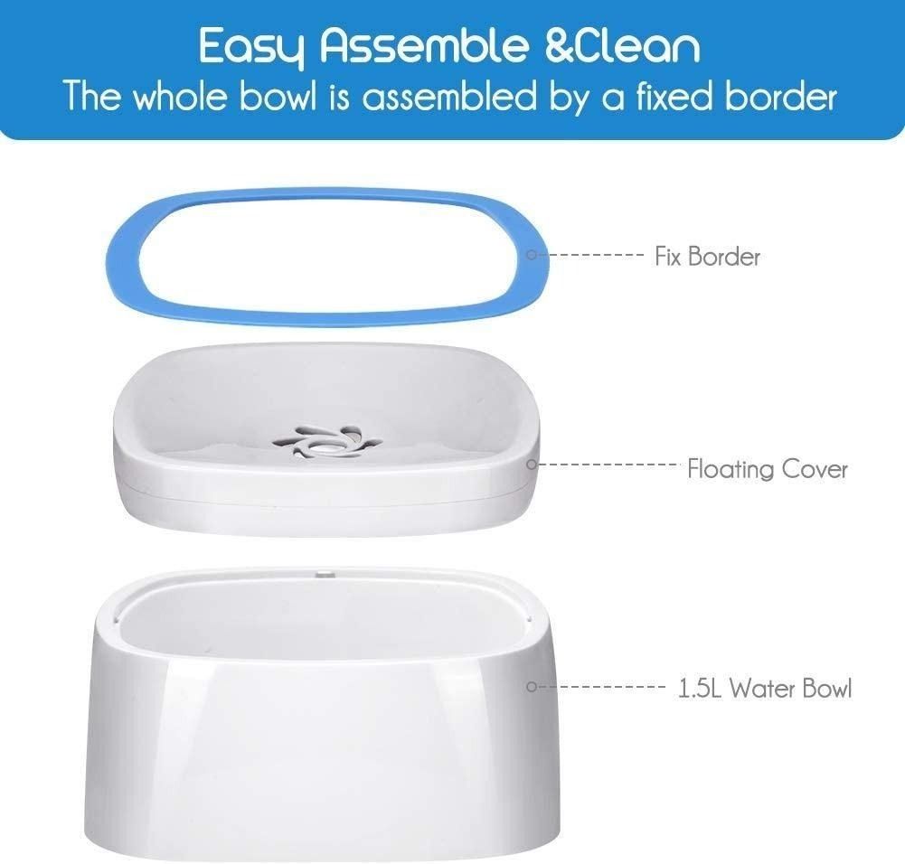 Dripless dog bowl store