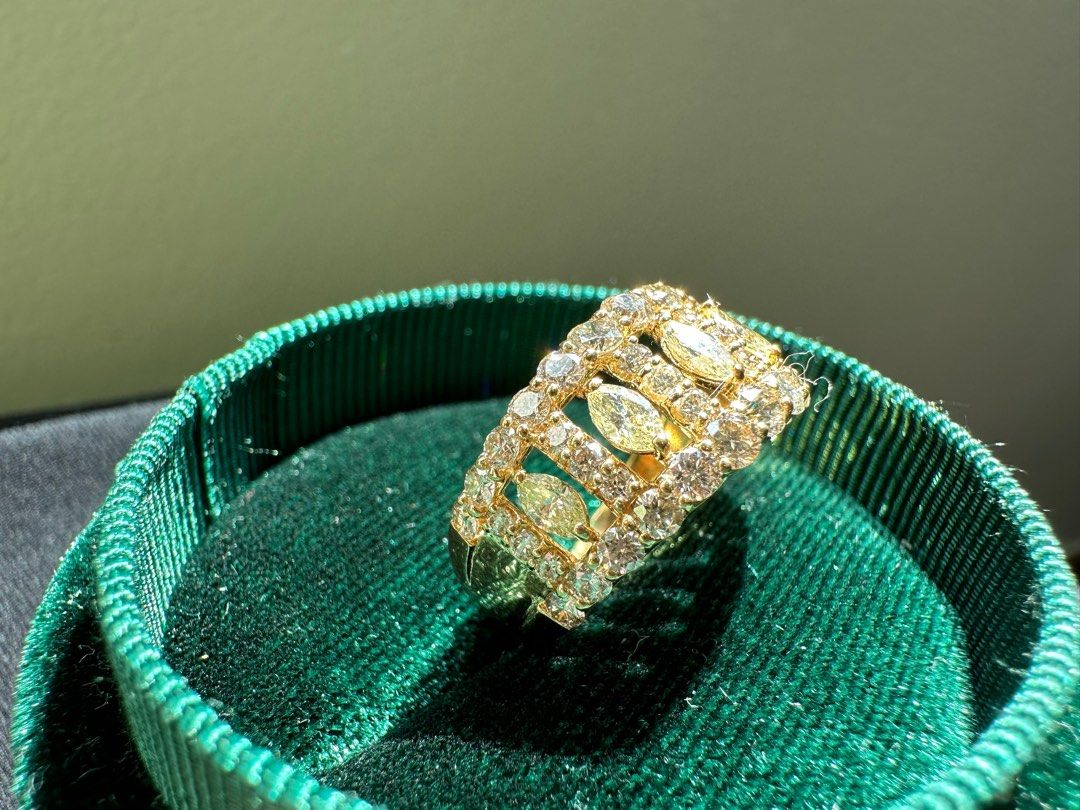 2.0ct Diamond Ring in 18k Yellow Gold Setting Women s Fashion
