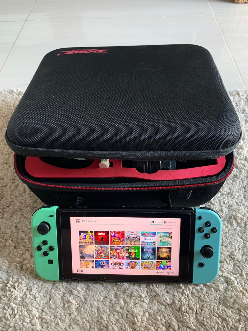 256GB Jailbreak Modded Switch V2 Animal Crossing Edition Fullset with