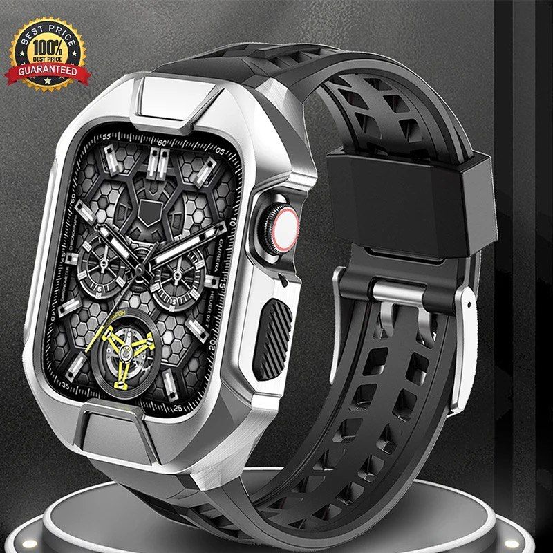 Metal Rugged band For Apple Watch Ultra 49mm 45mm 44mm iWatch 8/7/6/5/4 for  men