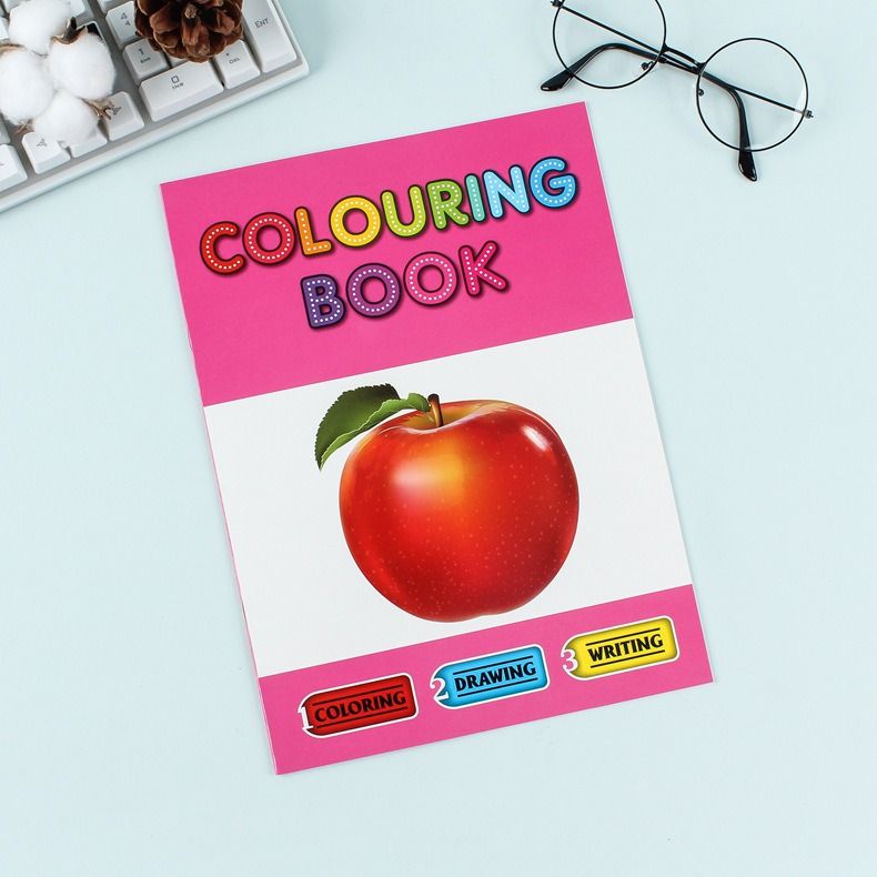 A4 Size Fun Activity English Educational Colouring Book for Kids ...