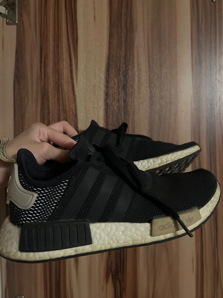 Adidas nmd womens black and tan sales