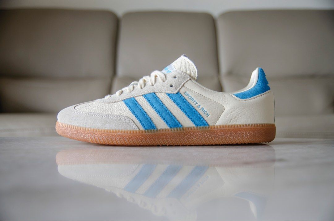 Adidas samba bleu rouge hot sale