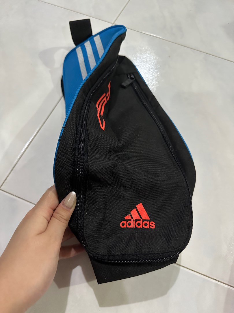 Adidas shoe bag blue orange and black, Sports Equipment, Other Sports