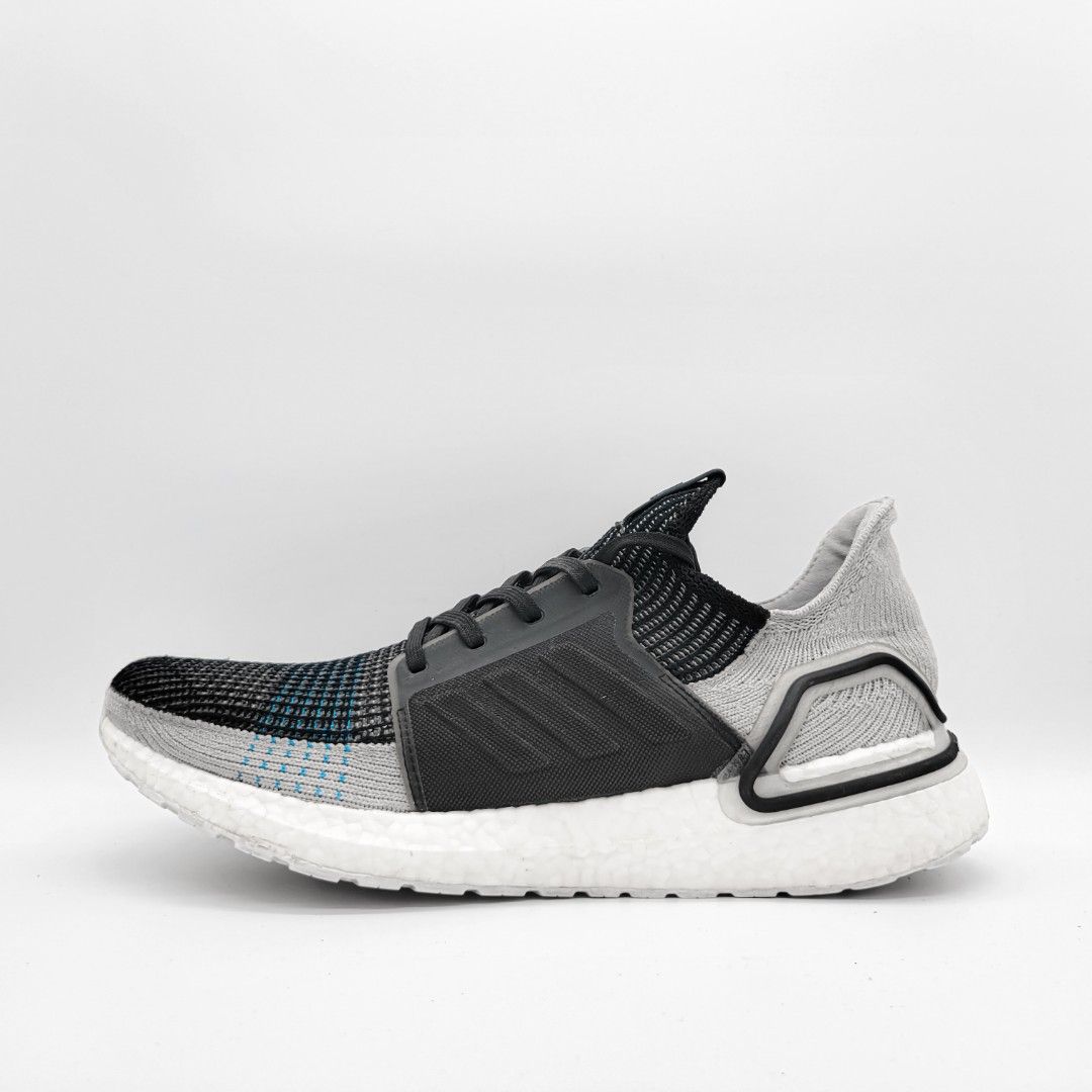 Ultra boost 19 core black grey & shock cyan sale