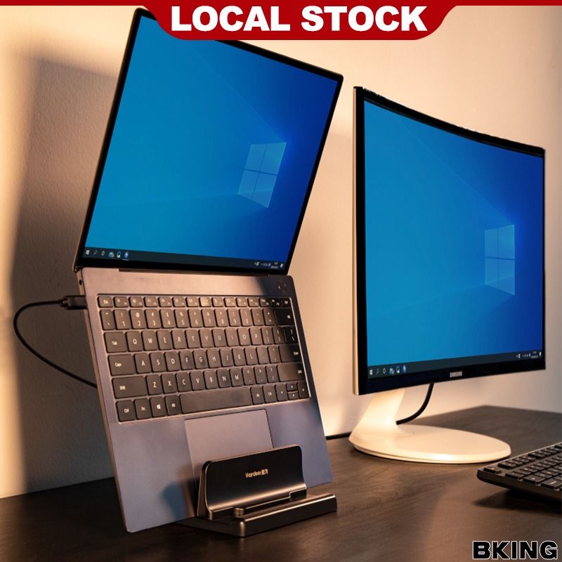 Adjustable Vertical Laptop Stand Laptop Holder Dock Desktop Rack Shelf ...