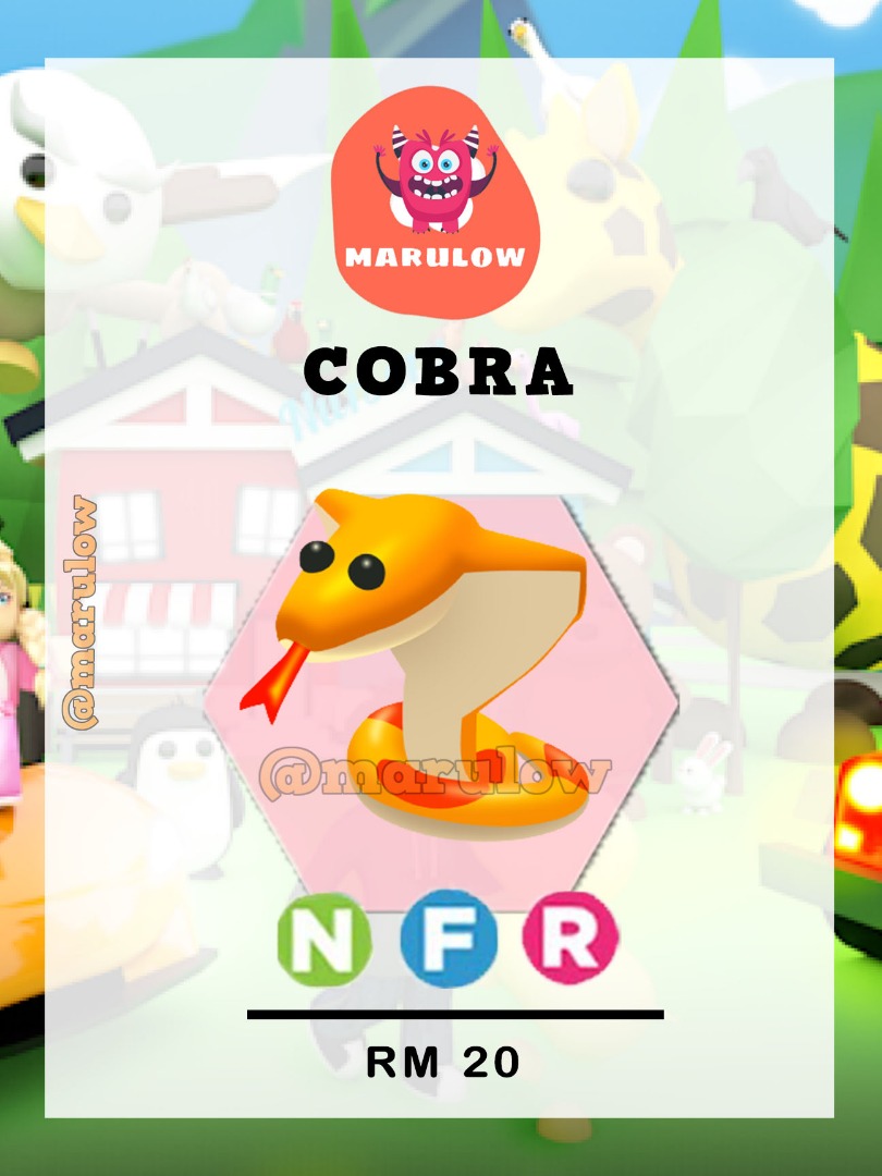 Adopt Me -Cobra NFR ( Roblox ), Video Gaming, Gaming Accessories, In