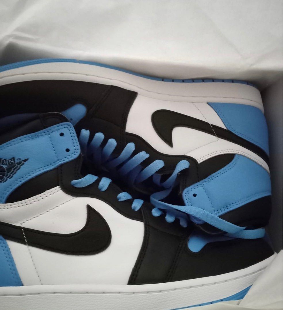 Air Jordan 1 High UNC Toe Men s Fashion Footwear Sneakers on