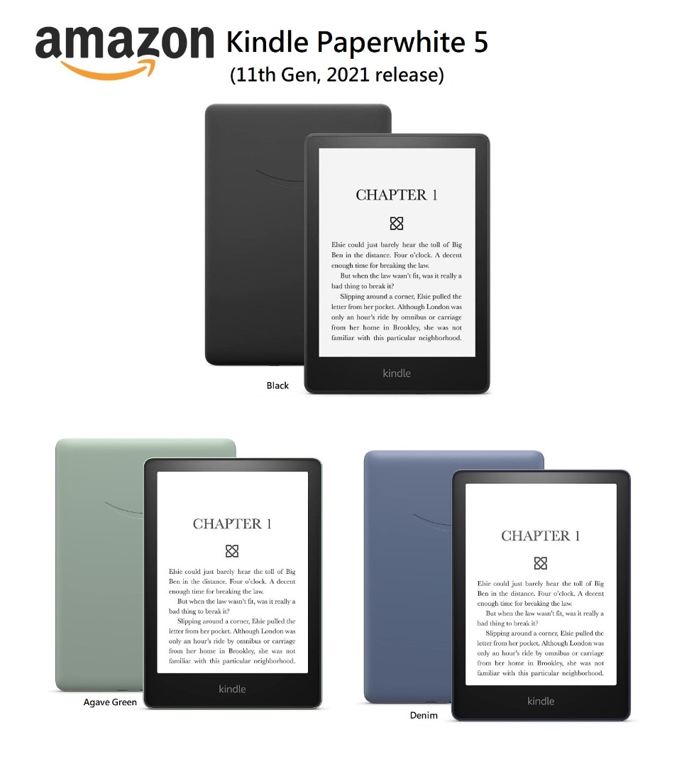 Amazon Kindle Paperwhite 5 (11th Gen, 2021 release)(8GB: $880