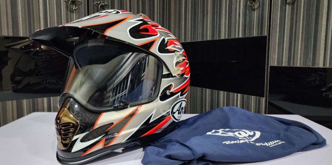 Arai Tx Motard, Motorcycles, Motorcycle Apparel on Carousell