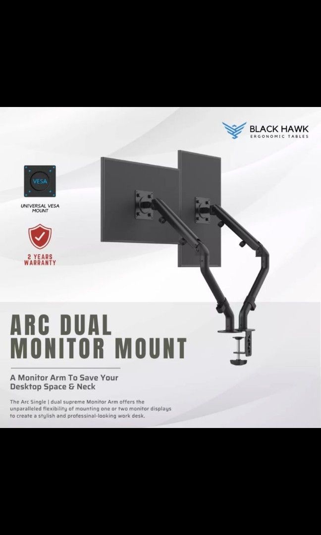 Ergonomic Dual Monitor Mount – j5create
