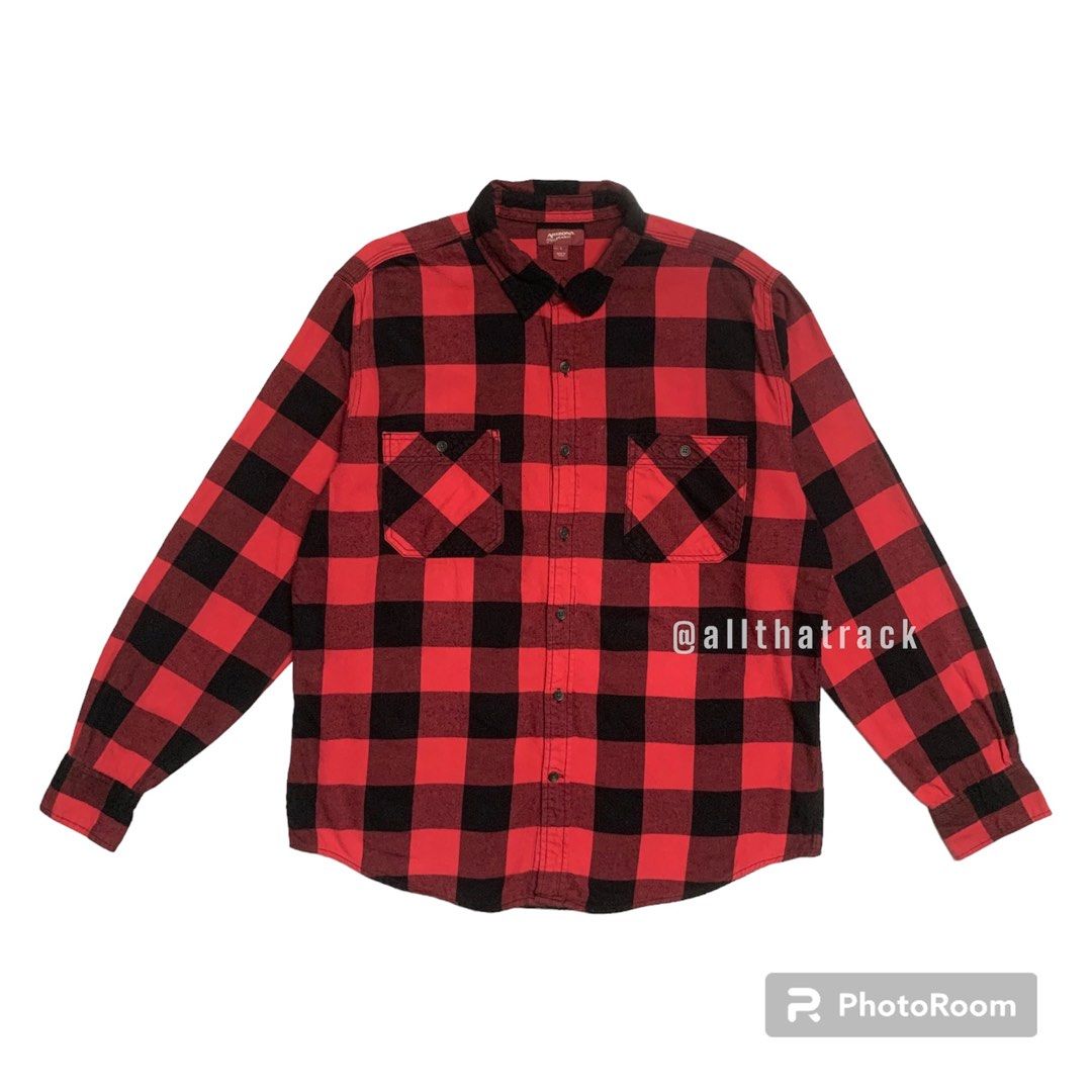 Arizona Jeans Red Checkered Flannel Shirt