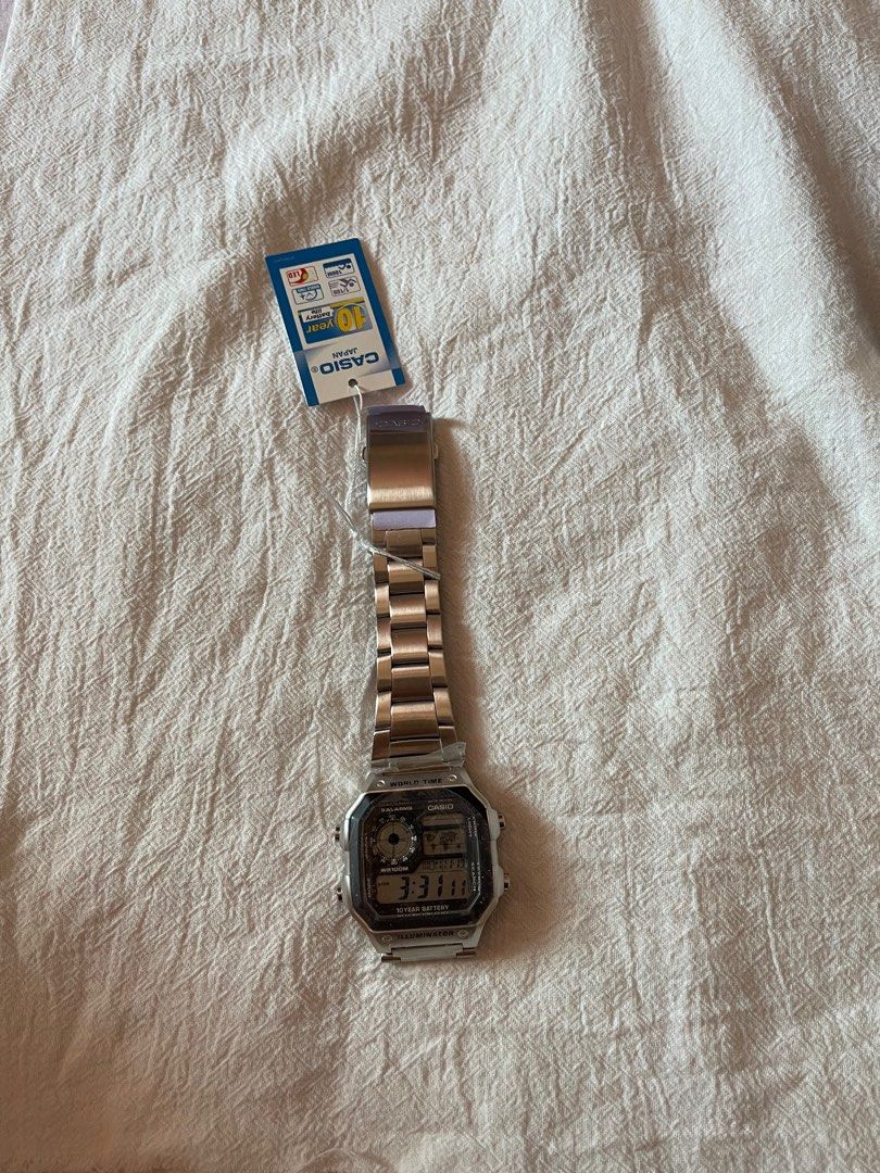 Jam tangan casio discount illuminator world time