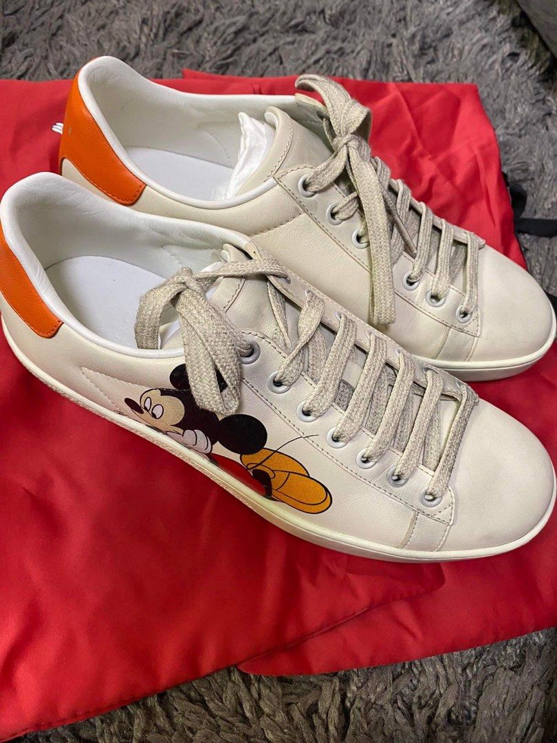 Gucci mickey mouse shoes hot sale