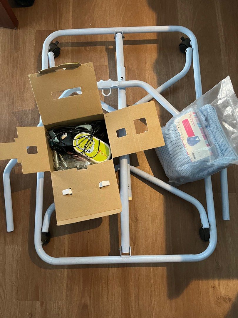 Auto Electronic Baby Cradle With Remote Control Mesh and Frame Set
