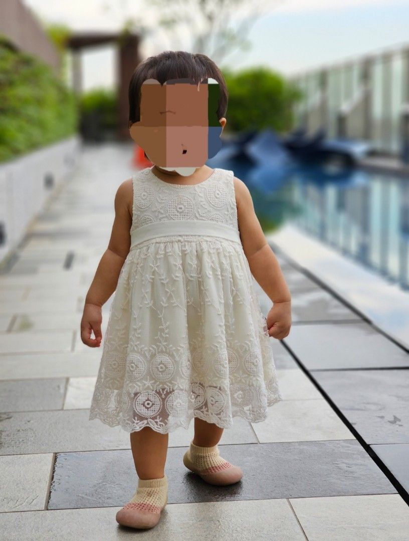 Baby girl deals cream dress