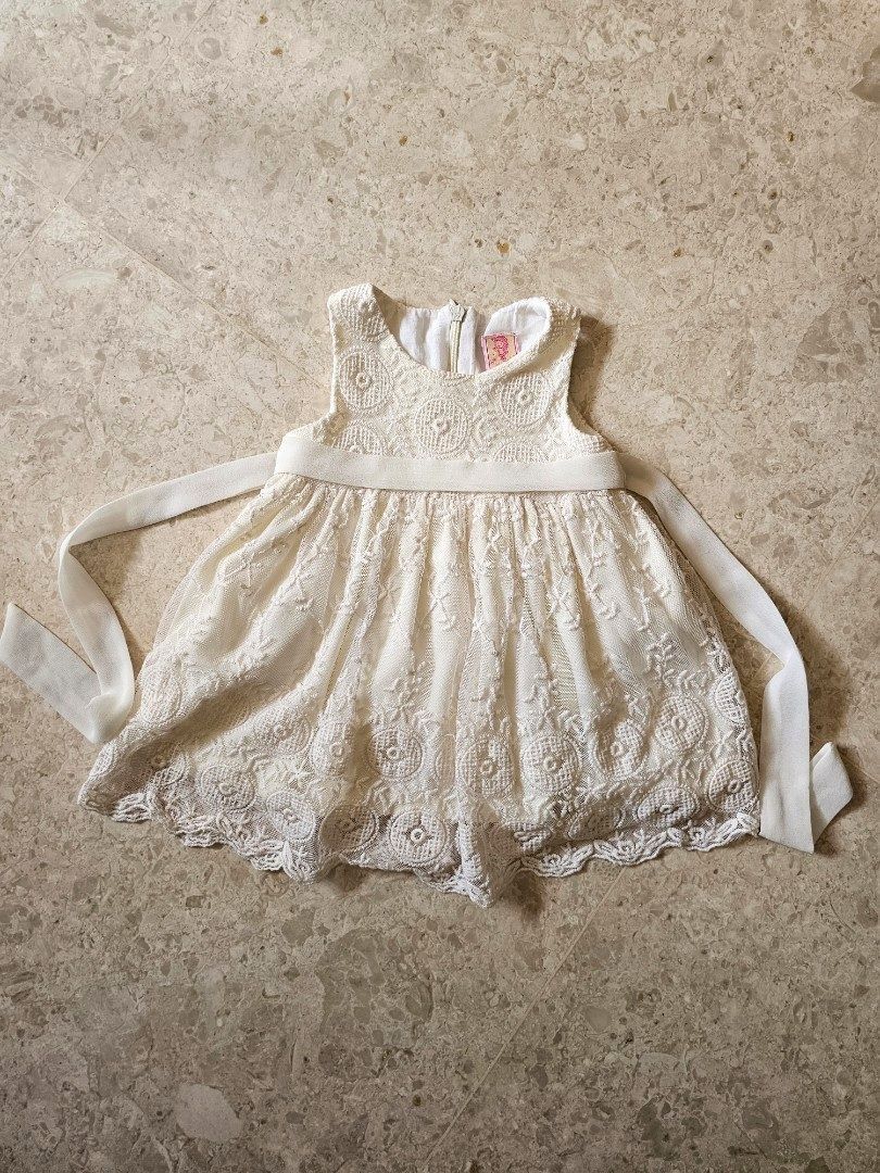 Girls cream party dress online