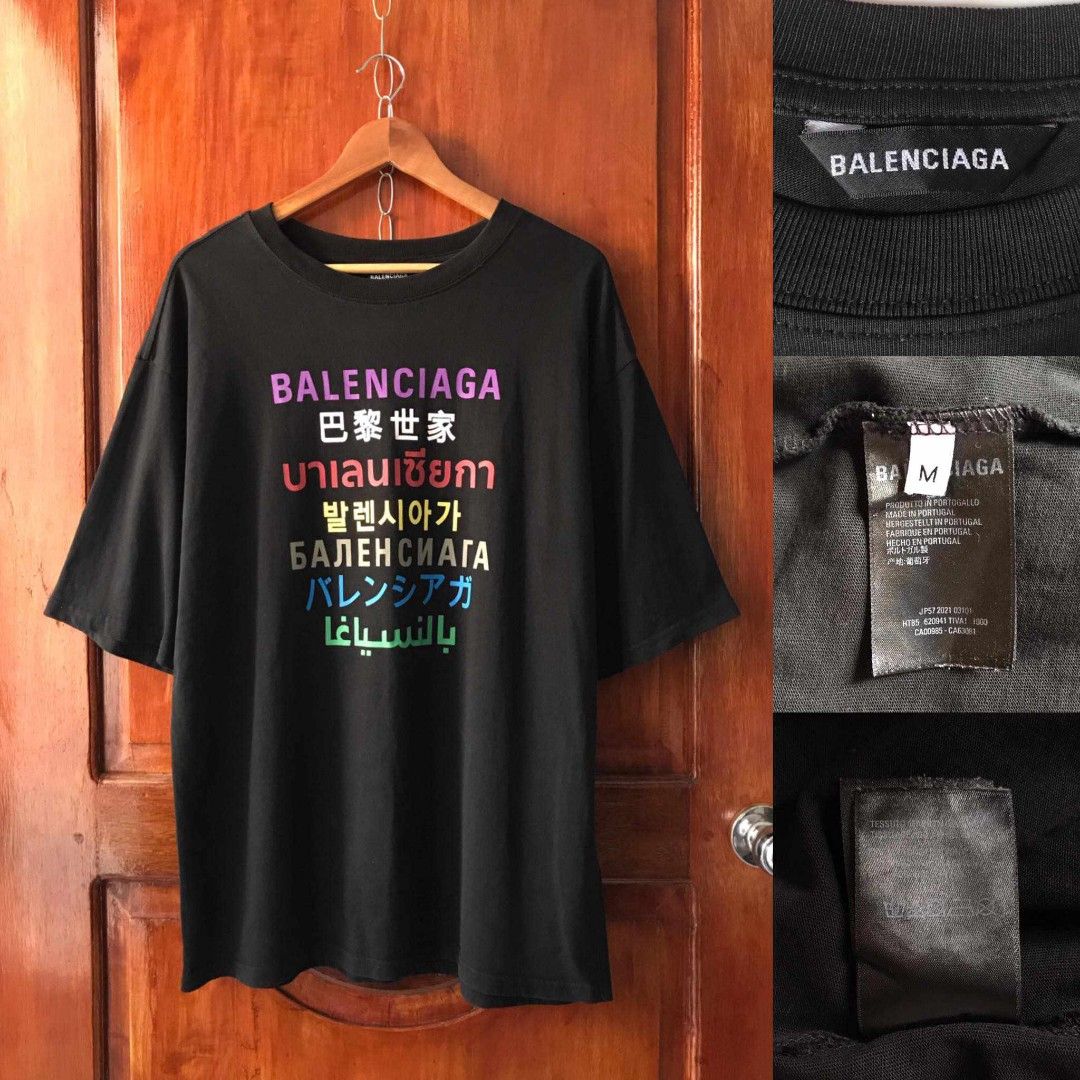 Balenciaga Distressed T-shirt, Men's Fashion, Tops & Sets, Tshirts & Polo  Shirts on Carousell