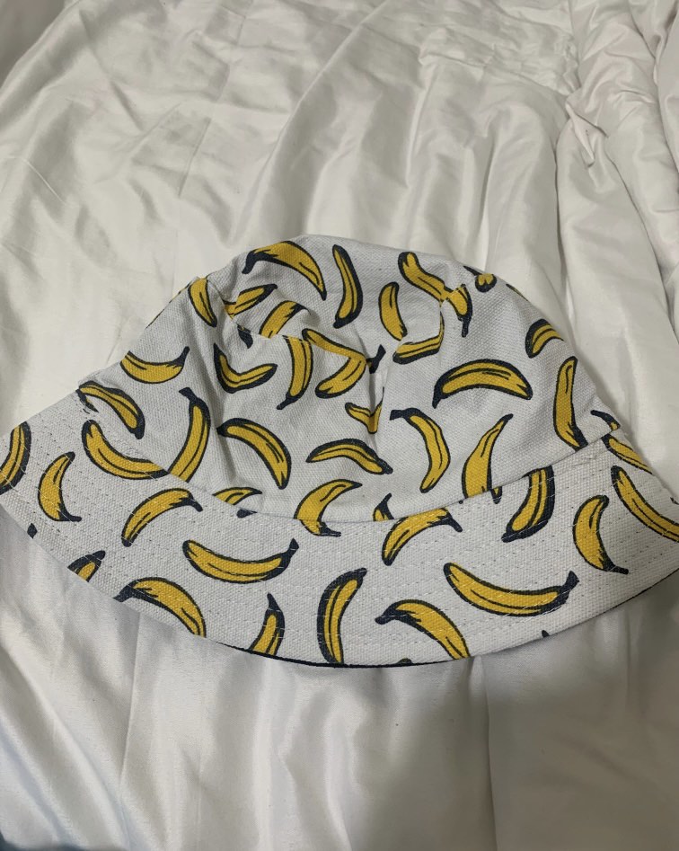 Banana Bucket Hat, Women's Fashion, Watches & Accessories, Hats