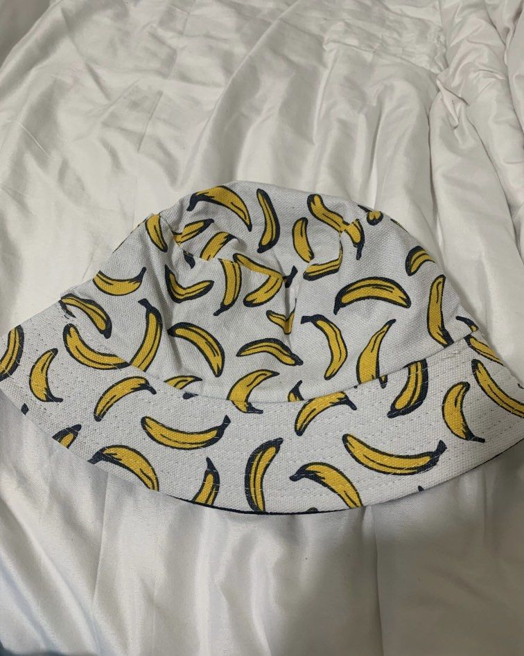 Banana Bucket Hat, Women's Fashion, Watches & Accessories, Hats