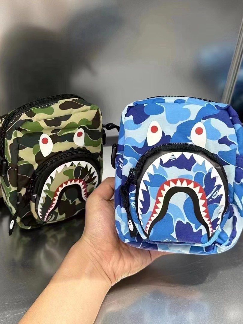 BAPE ABC Camo Shark Mini Bag