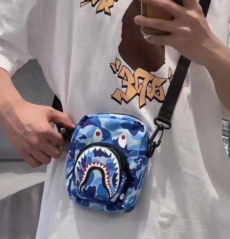 BAPE ABC Camo Shark Mini Bag